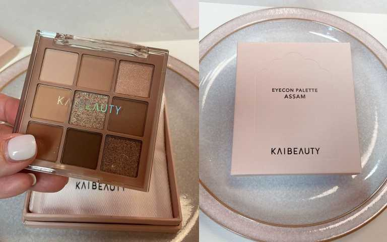 KAIBEAUTY藝想調色眼彩盤 阿薩姆0.8gx9/980元(圖/黃筱婷攝)