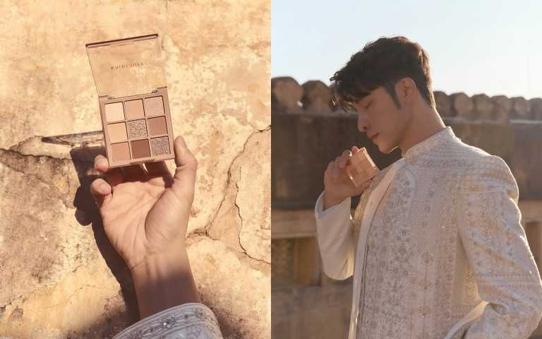 KAIBEAUTY #阿薩姆這盤,重點在於溫柔自然、像天生的輪廓感,男生用它來修飾眼型超有感,女生用它來打造奶茶風眼妝也超溫柔。(圖/小凱老師 ig)