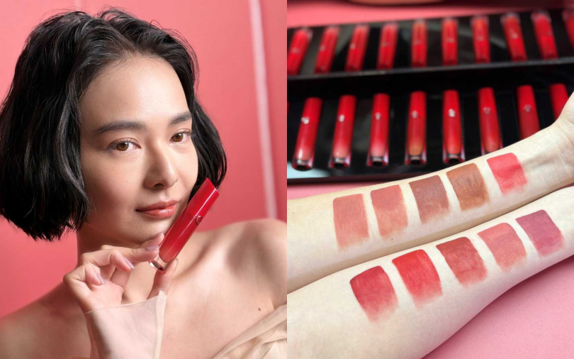 奢華柔紗訂製唇露12/22-12/31將搶先於MOMO亞曼尼官方旗艦館首賣、1/1起全台專櫃與官網全面上市。(圖/吳雅鈴攝)