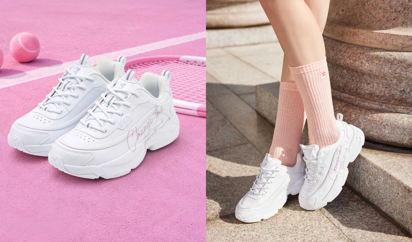 FILA RAYTONA SCRIPT小白鞋／2,680元（圖／品牌提供）