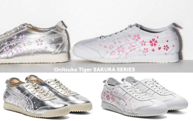 ​Onitsuka Tiger SAKURA SERIES MEXICO 66 SD女鞋 (白、銀)5,380元（圖／品牌提供）