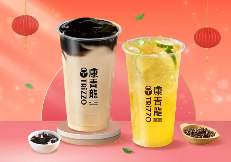 康青龍與Uber Eats合作推出指定飲品買一送一。(圖/康青龍提供)