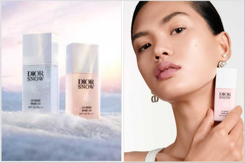 Dior 雪晶靈輕透 UV 隔離霜SPF50+/PA++++ (玫瑰粉,冰晶藍)30ml / 2,500元。(圖/品牌提供)