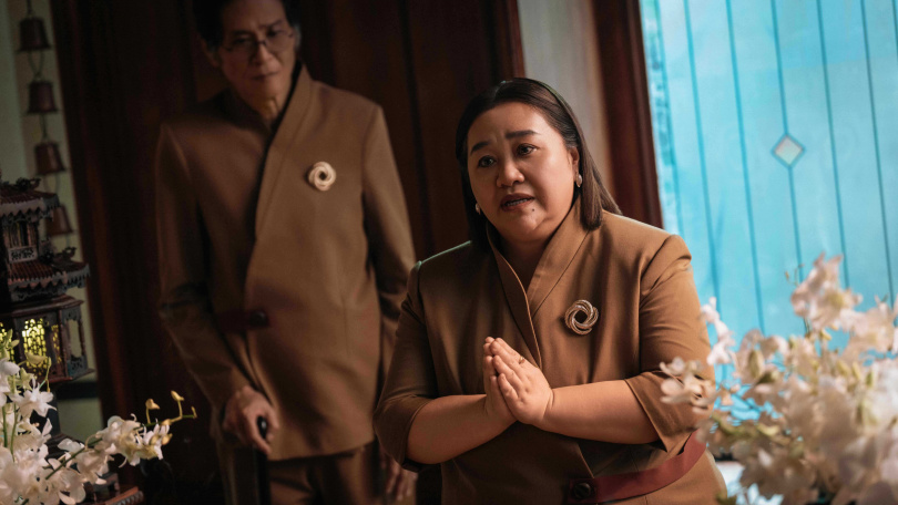 鍾欣凌要兒子做好為家族犧牲的準備。（圖／Netflix提供）