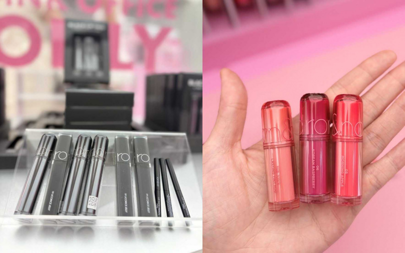 台北快閃店獨賣的「果汁唇釉mini2.0」和「酷黑唇彩限定組」，必須先買先贏。（圖／吳雅鈴攝）