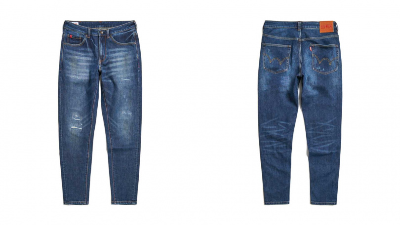 EDWIN RED LABEL 365溫控丹寧錐形褲(圖/品牌提供)