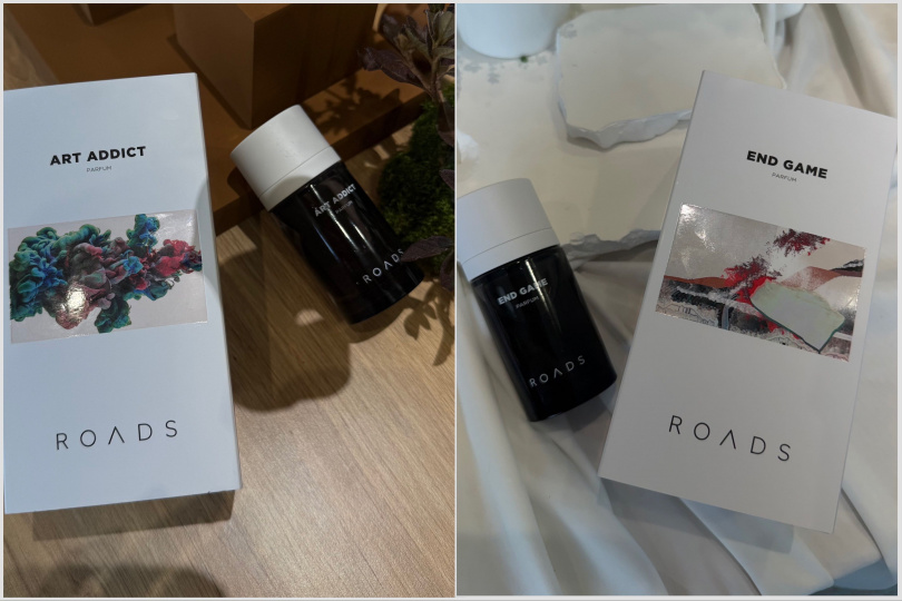 ROADS感官藝境ART ADDICT50ml/4,980元。ROADS終局之勢END GAME50ml/4,980元。（圖／品牌提供）