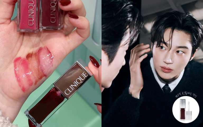 BLACK HONEY植萃唇頰修護油水水透透的質感非常好上手。(圖/廖怡婷攝、取自 cliniquekorea IG)