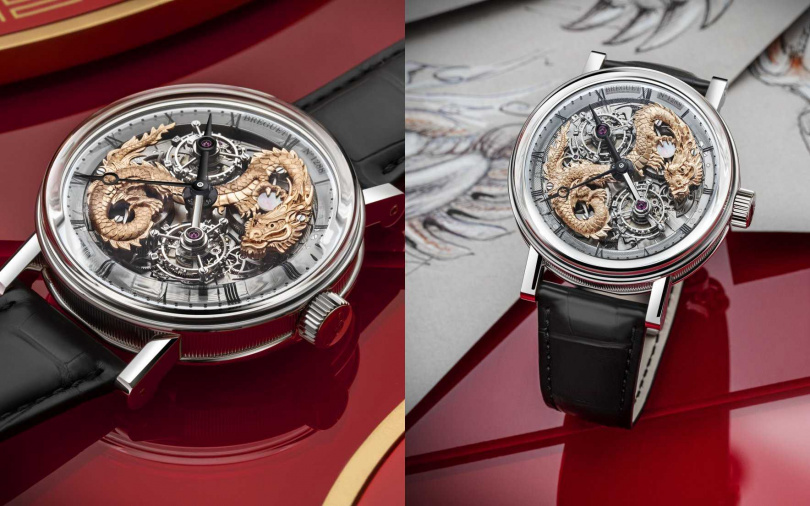 Classique Double Tourbillon Dragon 5345腕錶龍年限定版。（圖／品牌提供）