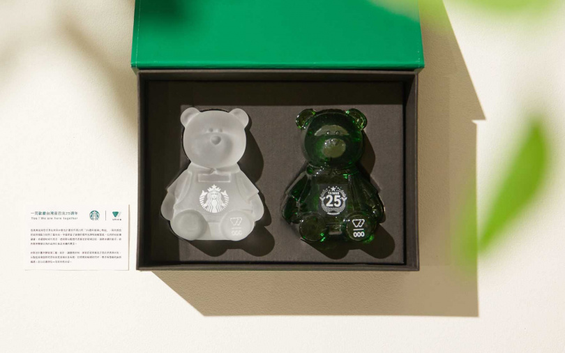25週年玻璃小熊組，售價$6,980。