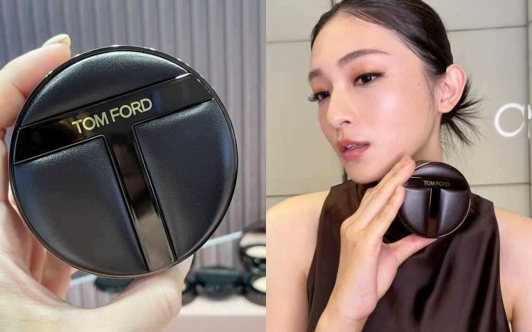 TOM FORD 立體光影柔霧氣墊粉餅SPF40/PA+++，粉盒含蕊3,000元／單蕊2,100元（共9色）（圖／黃筱婷攝）
