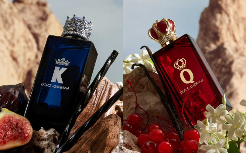 DOLCE & GABBANA K王者之心香精50ml／4,000元、100ml／5,500元&Q女王悸動香精30ml／3,800元、50ml／5,400元、100ml／7,200元（圖／品牌提供）