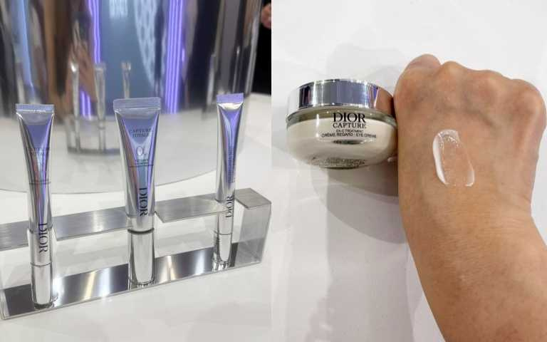 DIOR 迪奧逆時活氧亮眼膠原筆(15ml / 3,150元)、迪奧逆時活氧眼霜(15ml / 3,150元)。(圖/品牌提供)