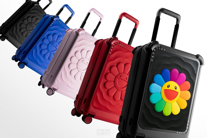 CASETiFY × 村上隆 FLOWERS BOUNCE 波紋登機箱 21吋/26,010元(圖/品牌提供)