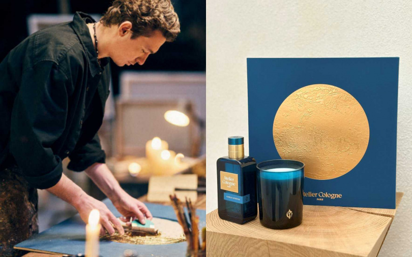 Atelier Cologne攜手法國藝術家David Aiu，推出充滿金色華美光芒的限量系列節慶包裝。（圖／品牌提供、吳雅鈴攝）
