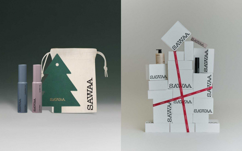 SAWAA海月護唇組／1,250元  內含海潮修護護唇膏1.7g+月相潤澤護唇膏1.7g。（圖／品牌提供）