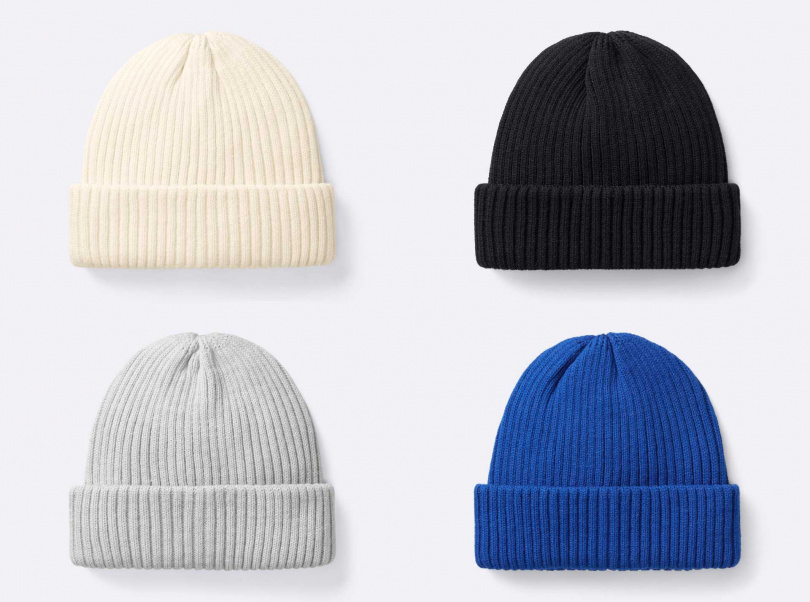 GU 羅紋毛帽／290元（圖／品牌提供）