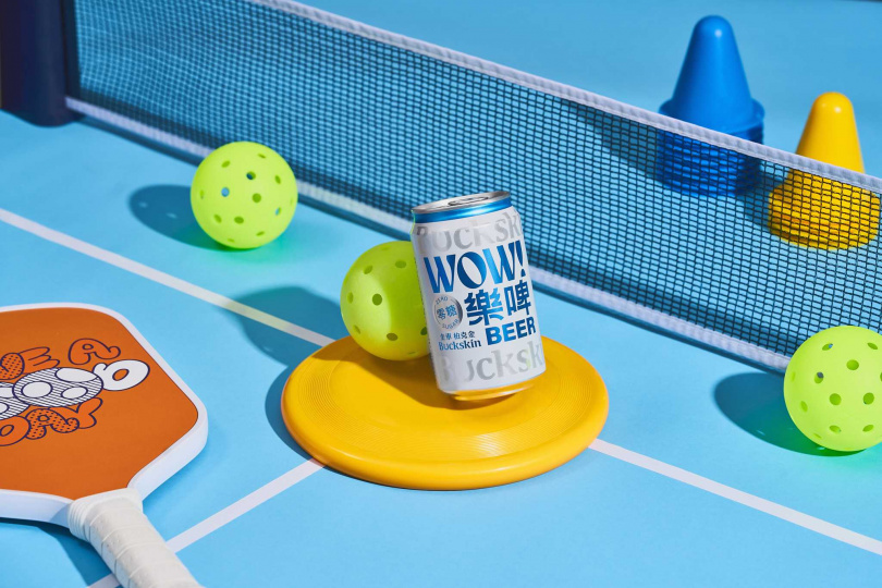 「樂啤 WOW BEER」透過零糖、清爽的口感打造快樂不設限的生活風格。(38元,圖/金車提供)