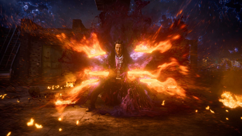 反派降臨人間時，多數鏡頭皆以全CG打造城市場景。（圖／Netflix提供 ）