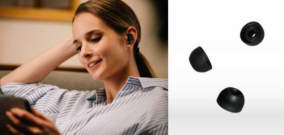 u_puretone 真無線藍牙耳機配備具有專利技術的洩壓式耳塞