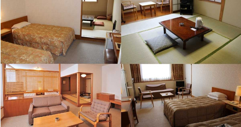 飯店提供和洋式不同房型供客人選擇。