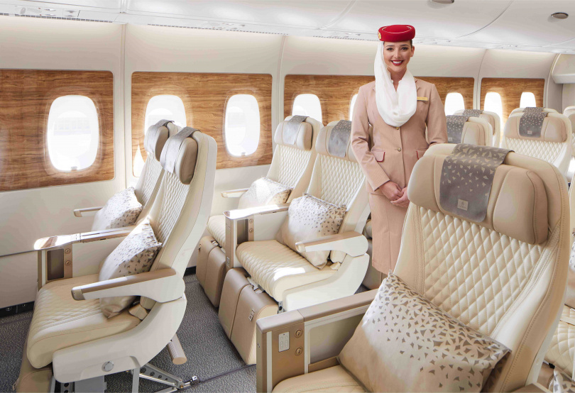 阿聯酋航空設置豪華經濟艙的機型預計將推展至新加坡、日本與印度航線。