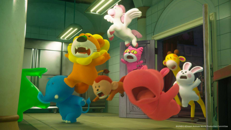 愉快動物餅的成員躍上大螢幕。(圖/馬棋朵提供)