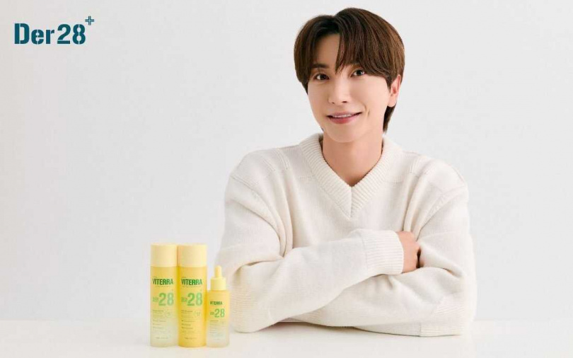 Der28微笑系列主攻「舒緩、修護、鎖水」的三效平衡，還找來Super Junior隊長利特擔任全新品牌代言人，要讓每個男生都能跟利特一樣展現自信好膚質。（圖／品牌提供）