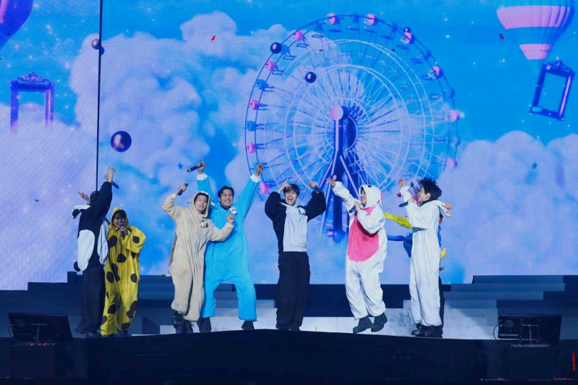 SJ換上動物裝，台下氣氛熱烈。（圖／讀者提供）