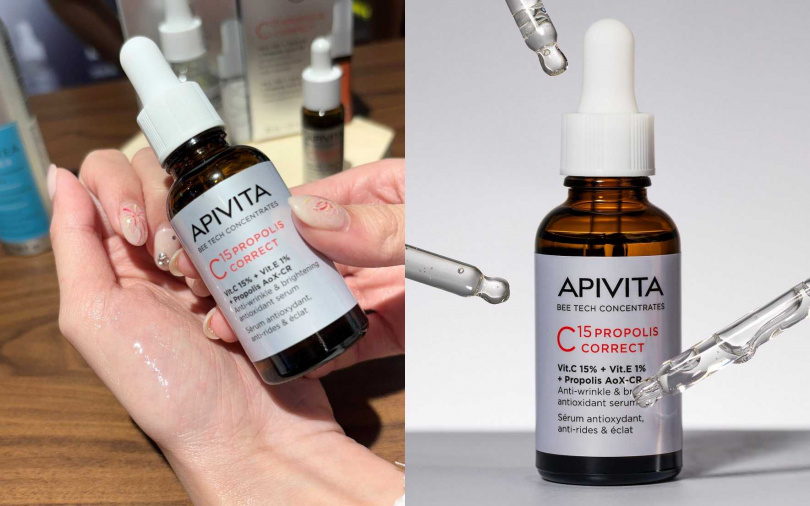 APIVITA蜂能C15煥亮彈力精華30ml／1,880元（圖／吳雅鈴攝、品牌提供）