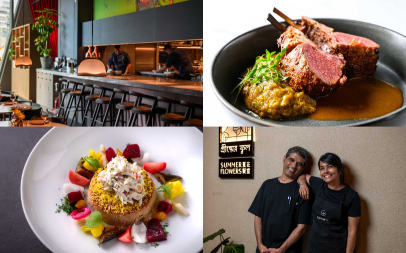 套餐包含13道菜式，午、晚餐價位相同，每位2,980元+10%。（圖／夏花餐室提供）