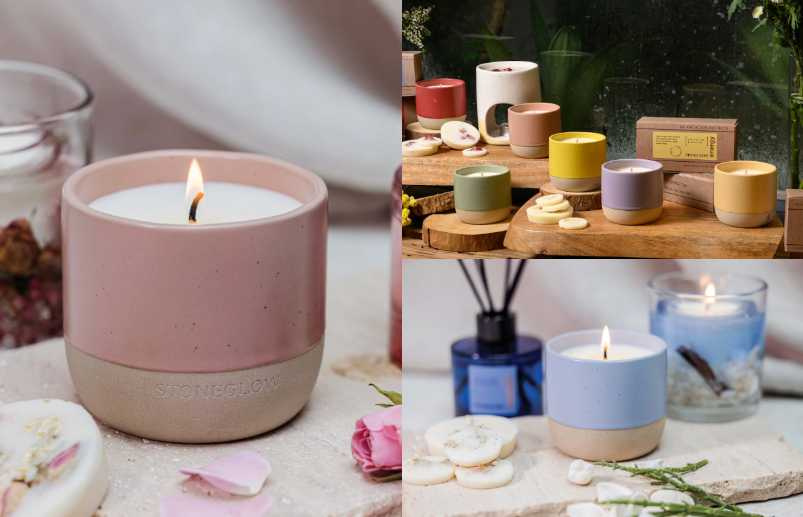 STONEGLOW 自然元素系列香氛燭杯 / 1,100元(圖/品牌提供)