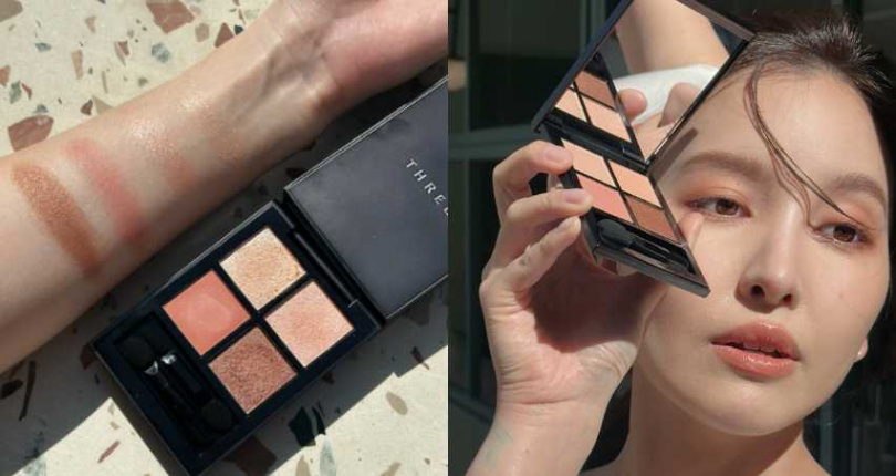 THREE 星紗流光四色眼影盤 09 FLOWER SPACE／2,400元（圖／廖怡婷攝）