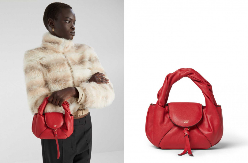 FENDI Spy Bag紅色皮革迷你包款(圖/品牌提供)