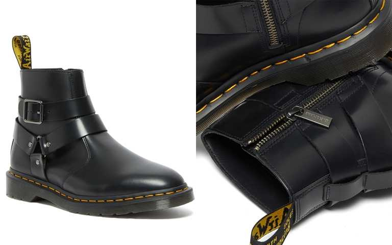 可以選最百搭的黑色短靴>Dr. Martens REFINED HARNESS PACK_JAIMES BLACK／7,880元（圖／品牌提供）