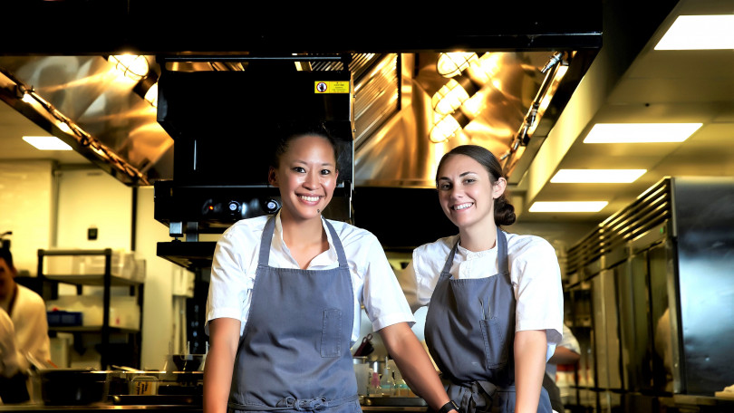 ▲秋宴雙廚，左：Aisha Ibrahim。右：Samantha Beaird。（圖／Chefs Club Taipei）