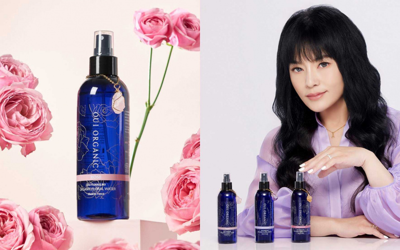 Oui Organicx唐綺陽老師聯名系列玫瑰療癒花水-能量粉水晶200ml/1,090元(圖/品牌提供)