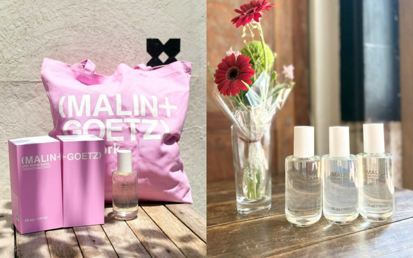 即日起至5/31,凡於10/10實體通路購買(MALIN+GOETZ)品牌商品滿3,000元,還能獲贈Otto玫瑰托特包,趁機把噴霧買起來剛剛好。(圖/吳雅鈴攝)