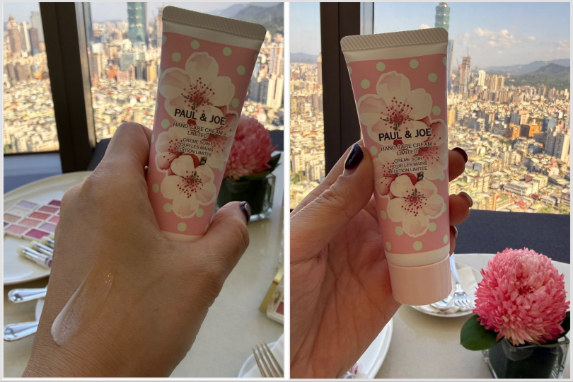PAUL & JOE 粉紅櫻花限量護手霜40g / 560元。（圖／黃筱婷攝）