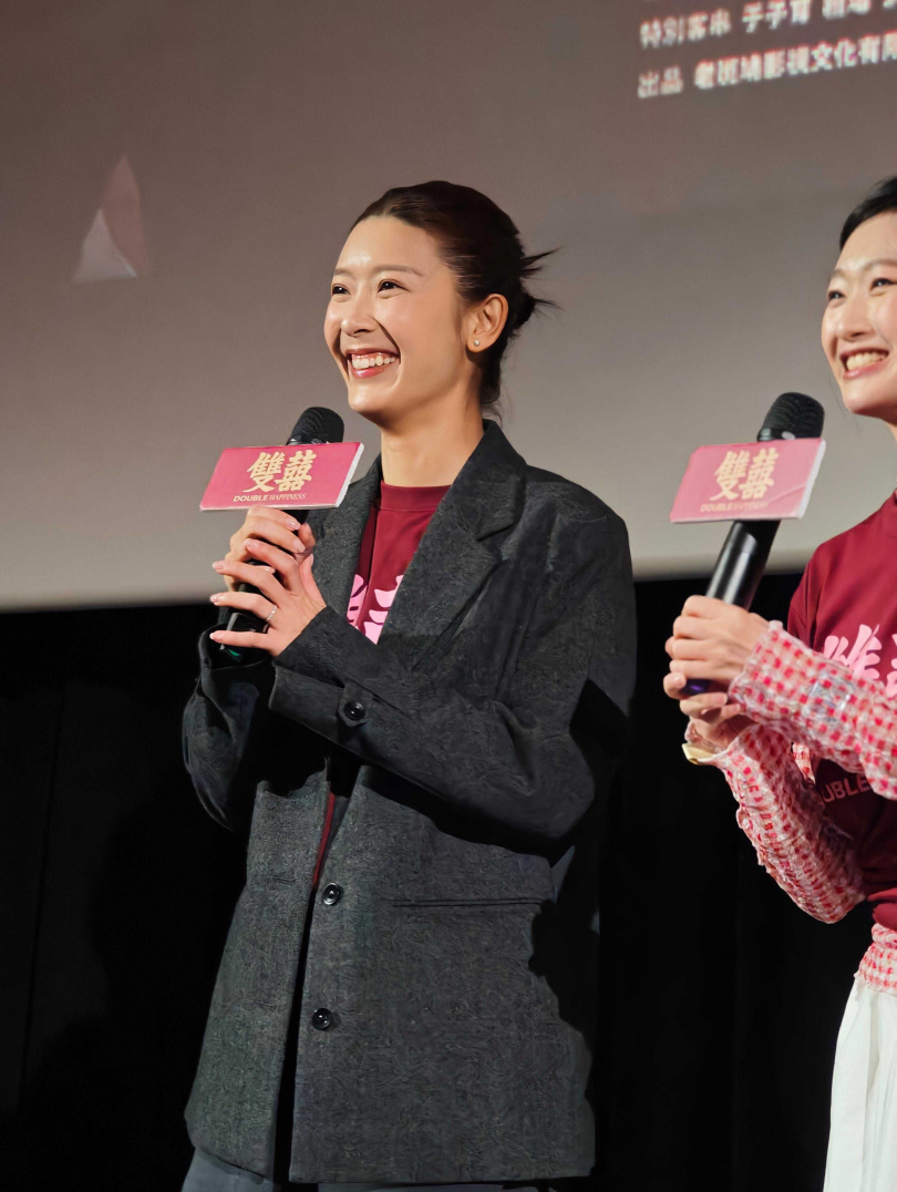 余香凝特別趁著來台工作空檔，驚喜現身影廳與觀眾互動。（圖／水花電影提供）