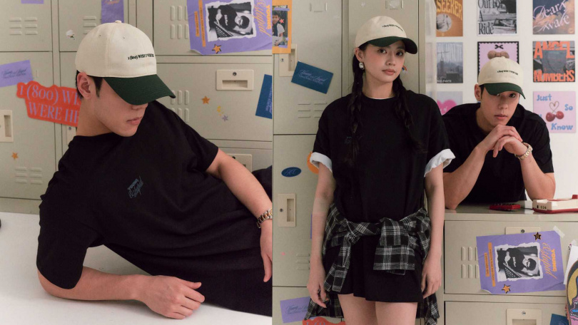 SQB Young&Stupid Cap (米白/綠)/890元(圖/品牌提供)