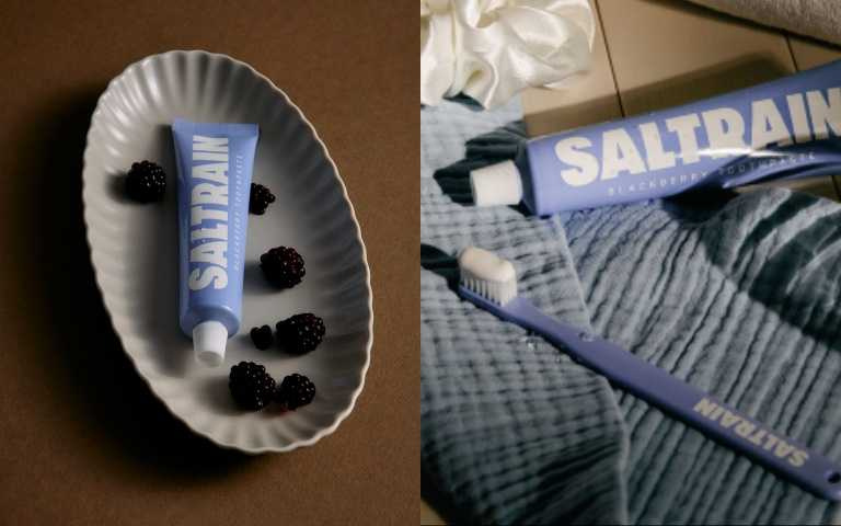 SALTRAIN x Today’s House 黑莓灰鹽牙膏 100g / 290元（圖／品牌提供）