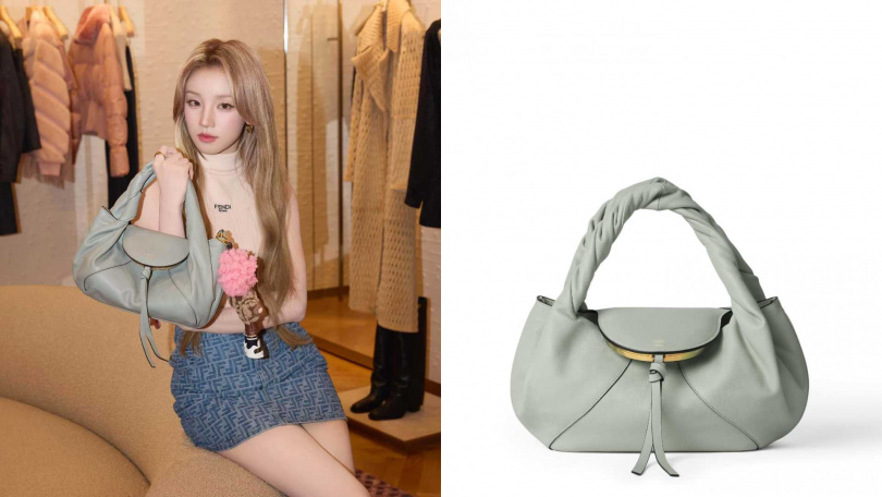 FENDI Spy Bag 抹茶綠色皮革包款(小)／109,000元（圖／品牌提供）