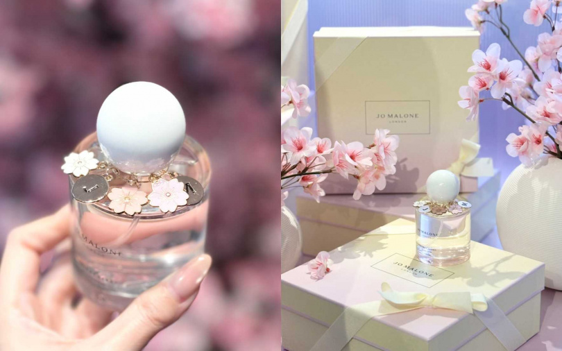 2/7~3/31至全台Jo Malone London專門店購買櫻花限量版香水30ml或100ml，可獲贈「客製櫻花字母吊飾」。（圖／吳雅鈴攝）