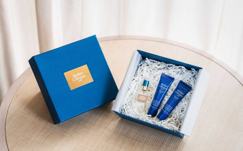 凡預訂「無極烏龍香氛主題房」,可獲得包含無極烏龍淡香精9ml+無極烏龍沐浴露15ml+無極烏龍身體乳15ml的多重香氛體驗禮。(圖/品牌提供)