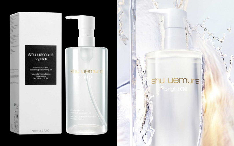植村秀酒粕活酵淨亮潔顏油150ml／1,250元、450ml／2,850元（圖／品牌提供）