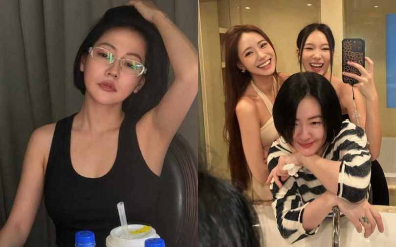 就算戴老花眼鏡也擋不住巨星氣場!難怪小S說女兒的美貌遺傳自她網友都一致認同。(圖/取自小S IG)