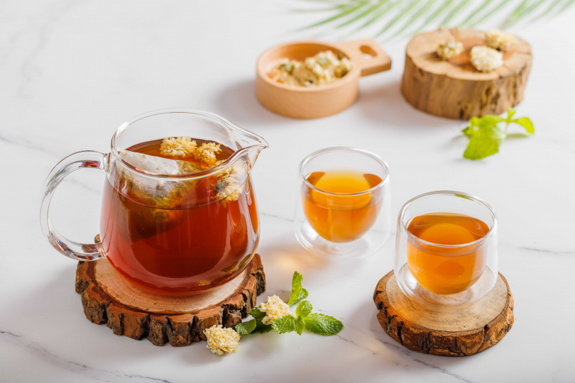 夏季限定茶品，包括『檀島廣式涼茶』，『美聲紫蘇飲』，『解膩洛神烏梅』等三款全新草本飲品。