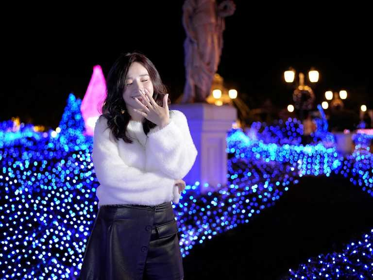 有台版「東京汐留」之稱的佐登妮絲城堡夢幻花園燈海好評持續中，浪漫夜景不能錯過！