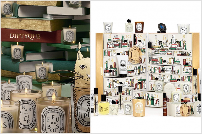 以書本造型呈現的魔法之書,共藏25個驚喜香氛小物,讓12月的每一天都充滿期待。Diptyque 聖誕倒數月曆 / 16,800元(圖/品牌提供)